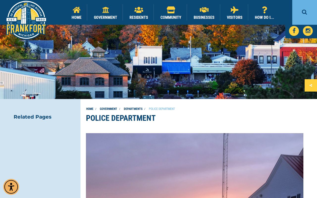 Frankfort Police Department arrest records information in Benzie County